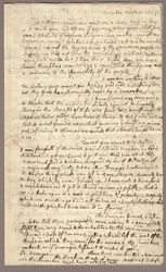 Página 1, Carta de Abigail Adams a John Adams, 31 de marzo - 5 de abril de 1776 (tinta sobre papel)