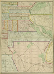 Placa 5, Mapa de toda la ciudad incorporada de Filadelfia, 1867
