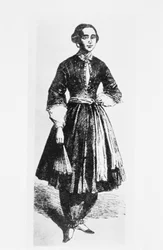 Retrato de Amelia Bloomer (1818-94) c.1850