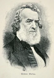 Retrato de Gideon Welles (1802-78), Secretario de la Marina de EE.UU. durante la guerra y la reconstrucción