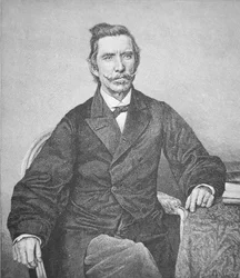 Retrato del contralmirante Semmes (1809-77), capitán del asaltante confederado Alabama