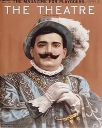 Póster que representa a Enrico Caruso (1873-1921) como Rigoletto, 1912
