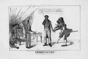 Presentación, publicado por H R Robinson, Nueva York, 1839