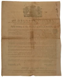 Proclamación en nombre de Francis Bernard, Gobernador de la Bahía de Massachusetts: anunciando un día de ayuno durante la Guerra Franco-India, 8 de abril de 1761