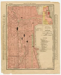 Mapa de Rand McNally  Company de la parte central de Chicago, Illinois