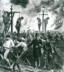 Disturbios durante el Gran Incendio de Chicago en 1871