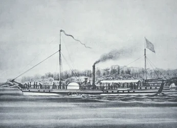 El barco de vapor de Robert Fulton, el 