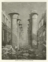 Ruinas del templo en Karnak