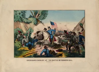 La caballería de Sheridan en la Batalla de Fishers Hill (Valle de Shenandoah)