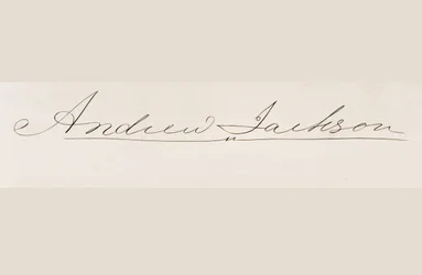 Firma de Andrew Jackson