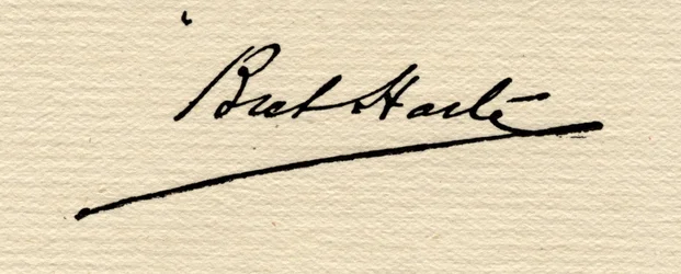 Firma de Francis Bret Harte (1839-1902)
