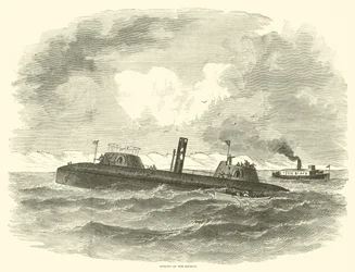 Hundimiento del Keokuk, julio 1863