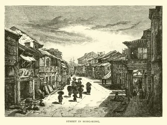 Calle en Hong Kong