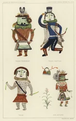 Tacab (Tenebidji), Tacas (Yebitcai), Tacab, Kae Katcina (litografía en color)
