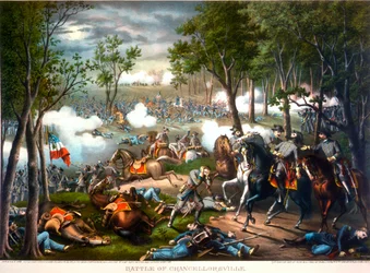 La batalla de Chancellorsville, Virginia, 1863