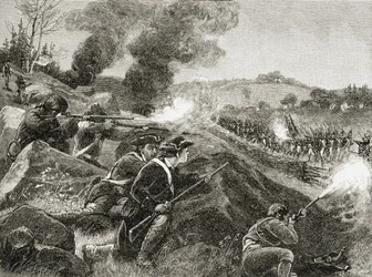 Los británicos retirándose de Lexington, de 