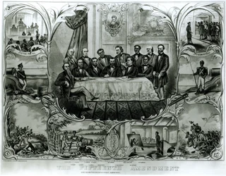 La Decimoquinta Enmienda, firmada por el presidente Ulysses S. Grant (1822-85) marzo de 1870