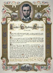 El Discurso de Gettysburg, pronunciado por Abraham Lincoln