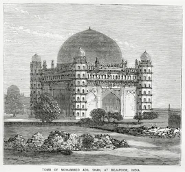 El Gol Gumbaz, tumba de Mohammed Adil Shah II, construida en 1659