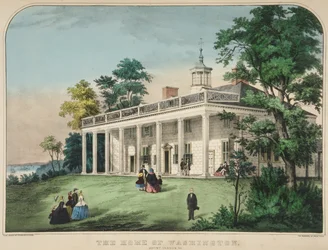El hogar de Washington, Mount Vernon, Va., pub. c.1857