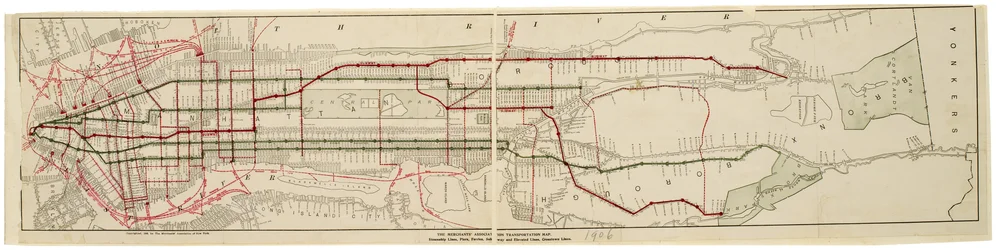 Mapa de transporte de la Asociación de Comerciantes