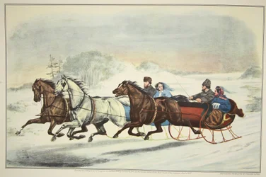 La carrera de trineos, pub. 1859