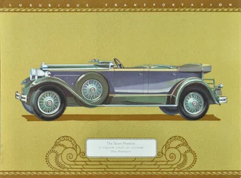 The Sport Phaeton, A Custom Eight by Packard, pub.1930 (litografía en color)