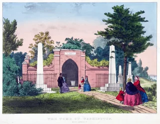 La tumba de Washington, Mount Vernon, Va., pub. c.1857