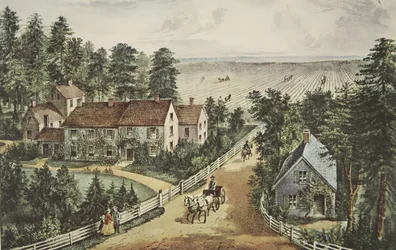 El hogar del granjero occidental, pub. 1871