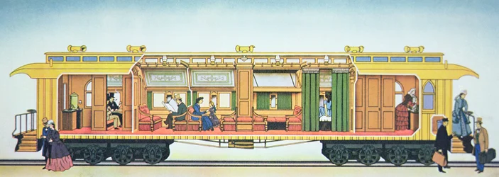 El primer coche cama de lujo Pullman