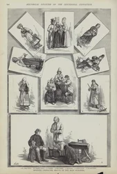 Trajes tradicionales suecos, Exposición del Centenario, Filadelfia, Pensilvania, EE.UU.