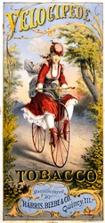 Anuncio de la revista de tabaco Velocipede