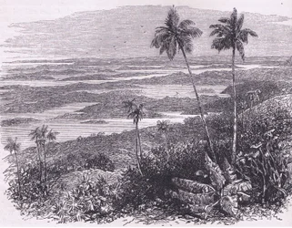 Vista de las Bermudas, ilustración de Cassell