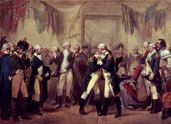 Despedida de Washington a sus oficiales en Fraunces Tavern, Nueva York, Nueva York, 4 de diciembre