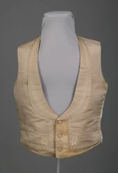Chaleco de boda, ca.1855 (vista frontal)