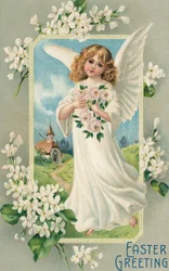 Ángel de Pascua alado