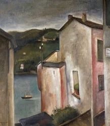 Las casas en el lago