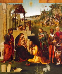 Adoración de los Reyes Magos, de Amico Aspertini (1475-1552)
