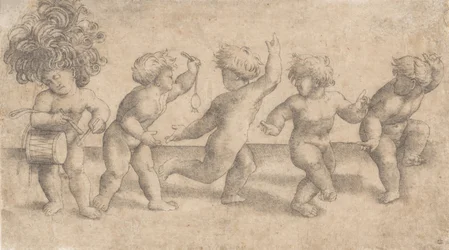 Cinco Putti Bailando