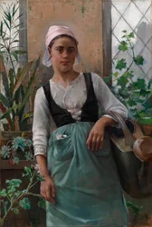 La chica del jardín