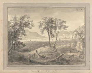 Vistas en Inglaterra, Escocia y Gales: De un cuadro de la casa del duque de Devonshire en Londesbro