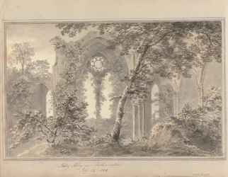 Vistas en Inglaterra, Escocia y Gales: Abadía de Netley, cerca de Southampton, 24 de julio de 1804