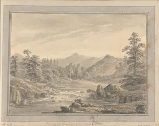 Vistas en Inglaterra, Escocia y Gales: Vista sobre el Brathay cerca de Clappensgate