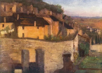 Chinon más antiguo (litografía en color)