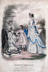 Revista de moda francesa "Magasin des Demoiselles", París, 25 de julio