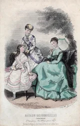 Revista de moda francesa "Magasin des Demoiselles", París, 25 de junio