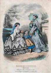 Diario de moda francés "Magasin des Demoiselles", París, 25 de septiembre