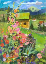 Cabaña de jardín llena de vida
