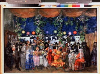 Carnaval en España. Peinture d