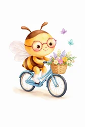 Un bonito paseo en bici con abejas